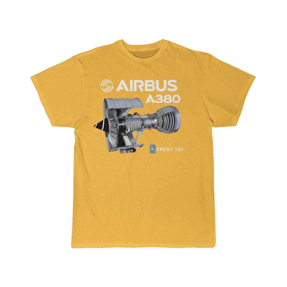 Airplane T-Shirt Gold / S Airbus A 380 T-shirts