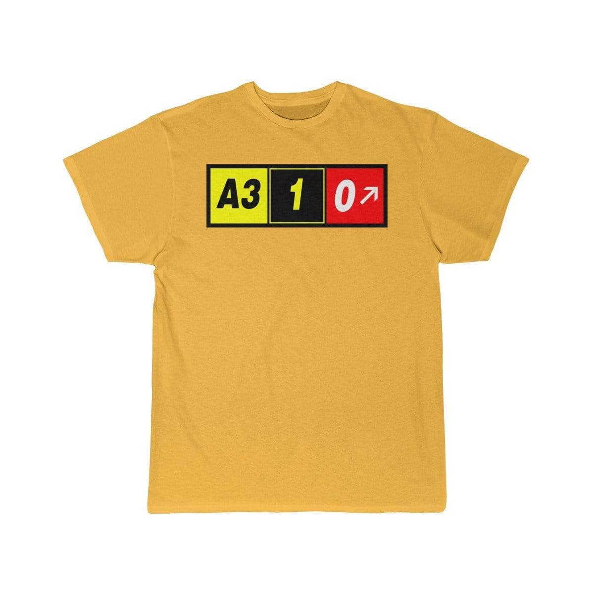 Airplane T-Shirt Gold / S Airbus A310 T-shirts