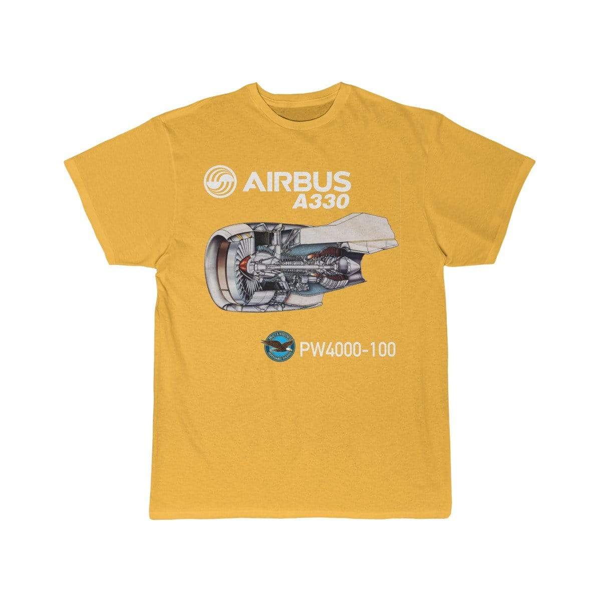 Airplane T-Shirt Gold / S Airbus A330 T-shirts