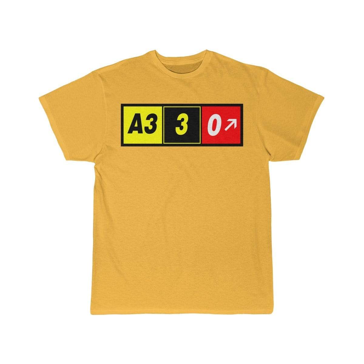 Airplane T-Shirt Gold / S Airbus A330 T-shirts