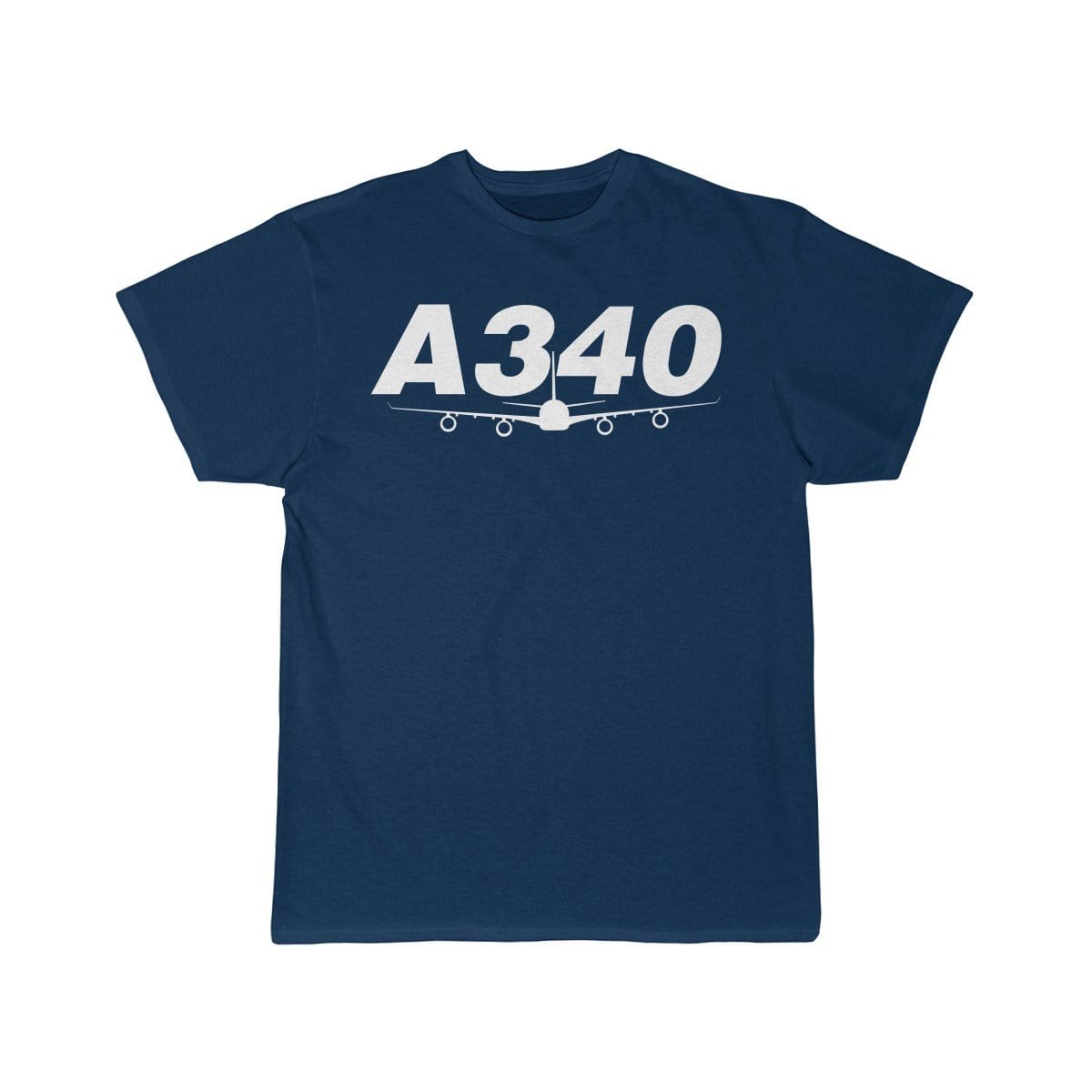 Airplane T-Shirt Navy / S Airbus A340 T-shirts