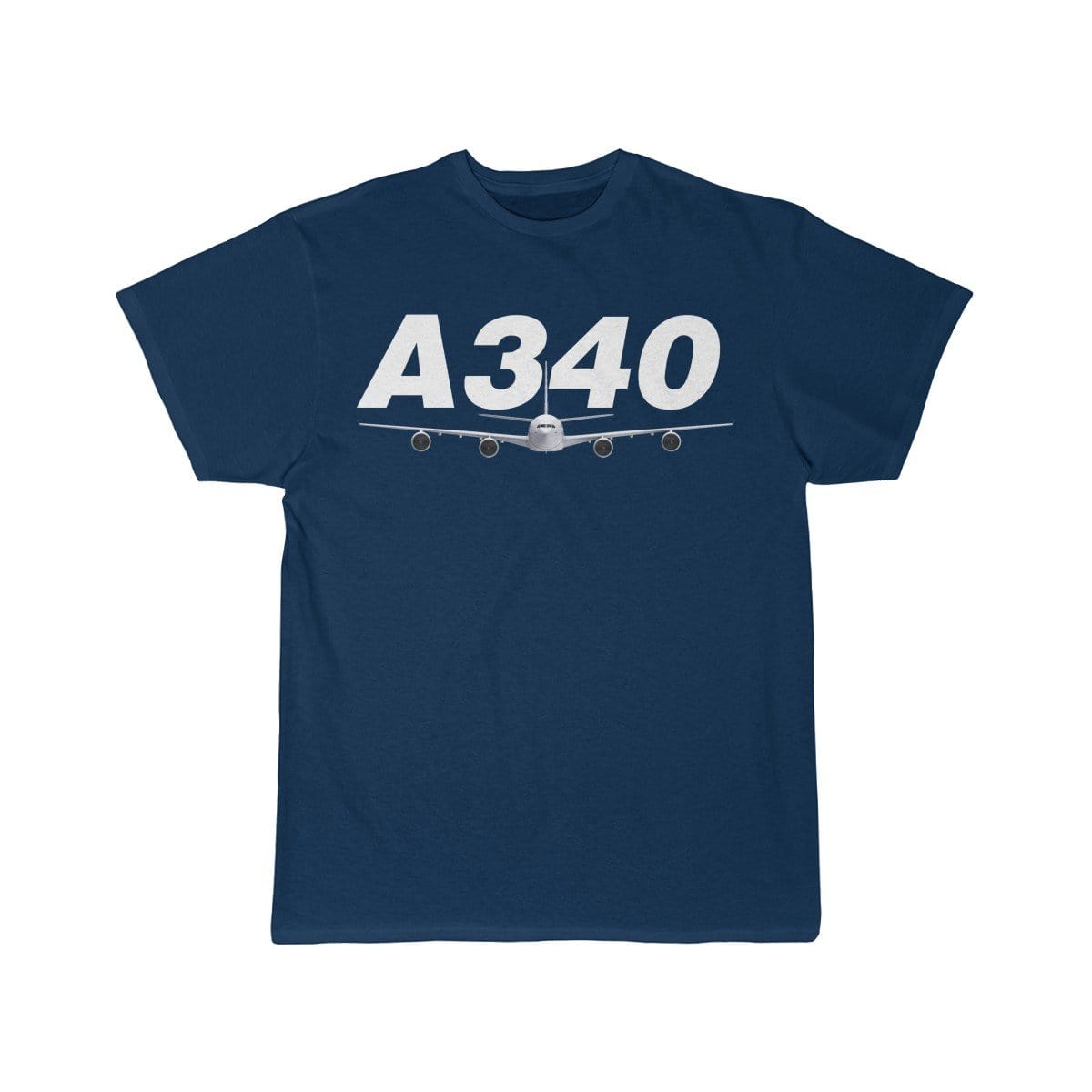 Airplane T-Shirt Navy / S Airbus A340 T-shirts