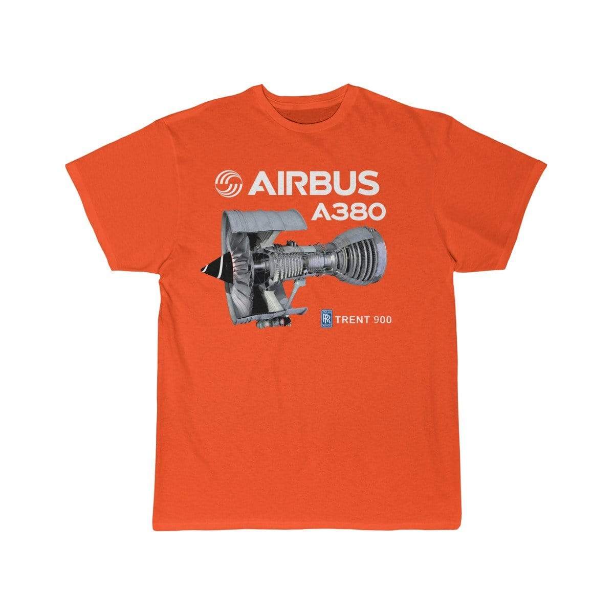 Airplane T-Shirt Orange / S Airbus A 380 T-shirts