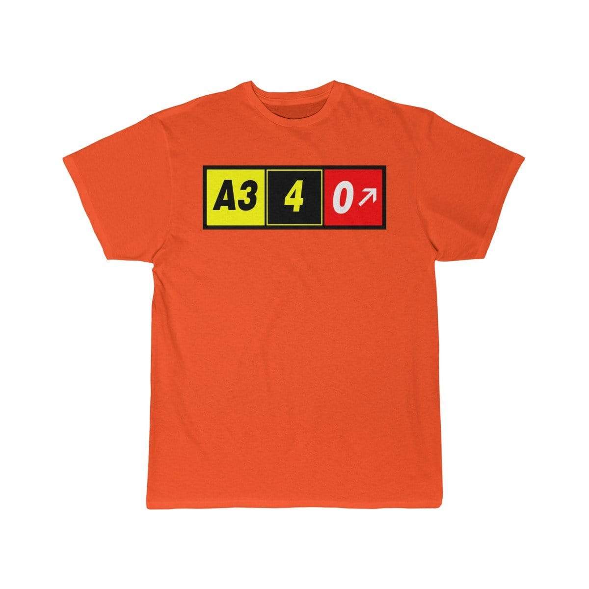 Airplane T-Shirt Orange / S Airbus A340 T-shirts