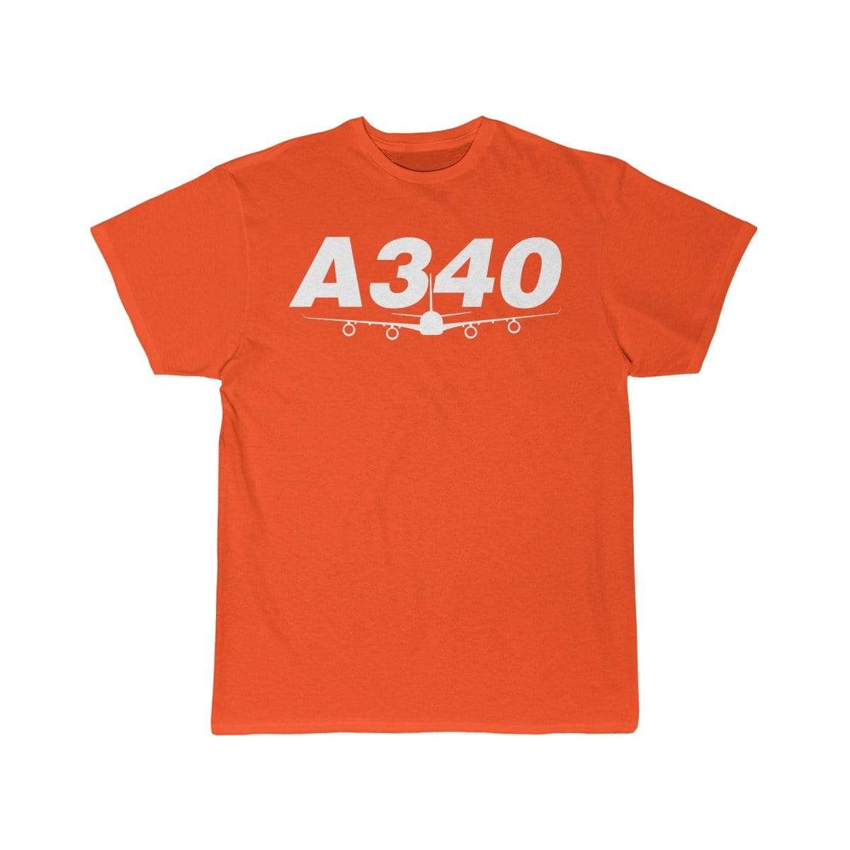 Airplane T-Shirt Orange / S Airbus A340 T-shirts