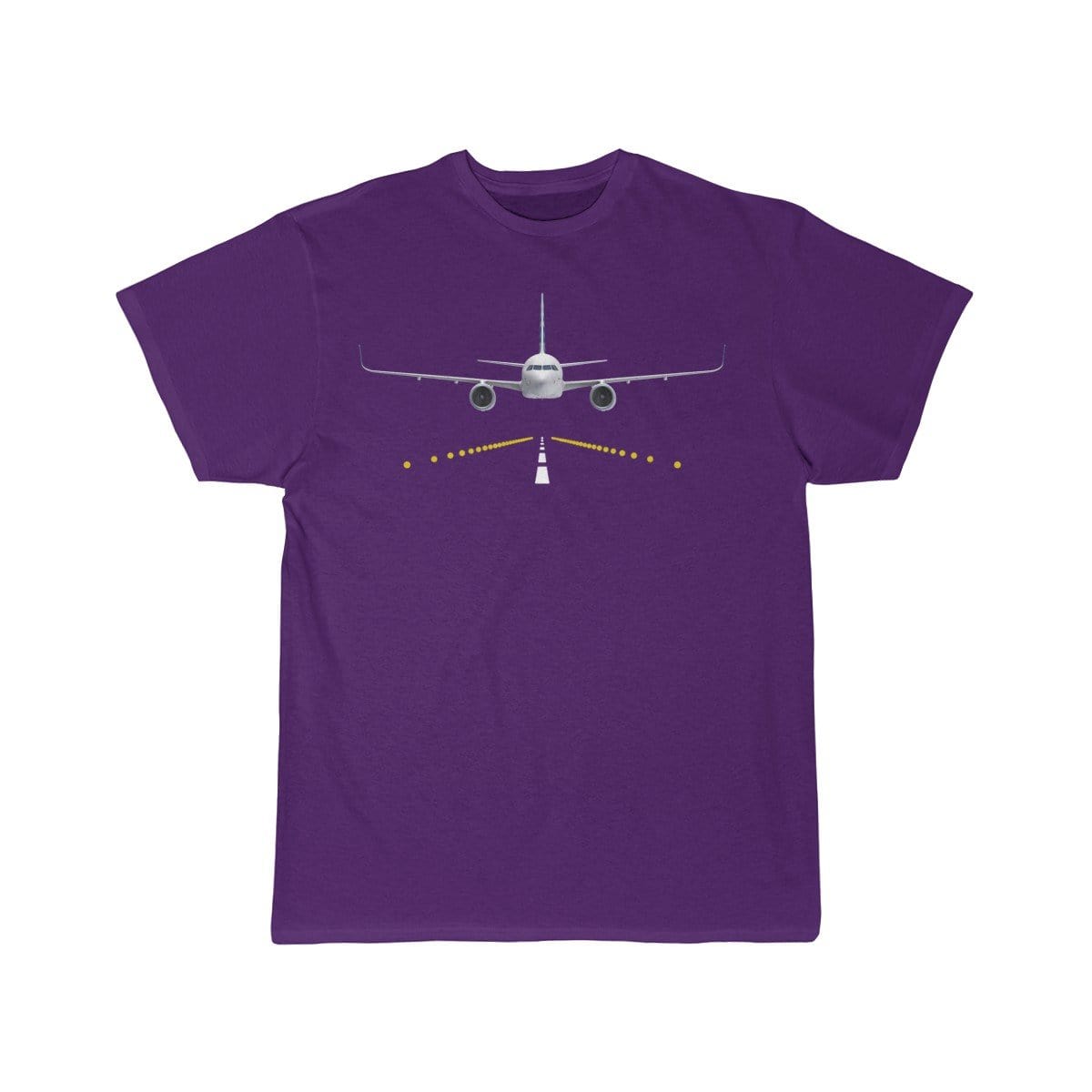 Airplane T-Shirt Purple / S A330 runway T-shirts