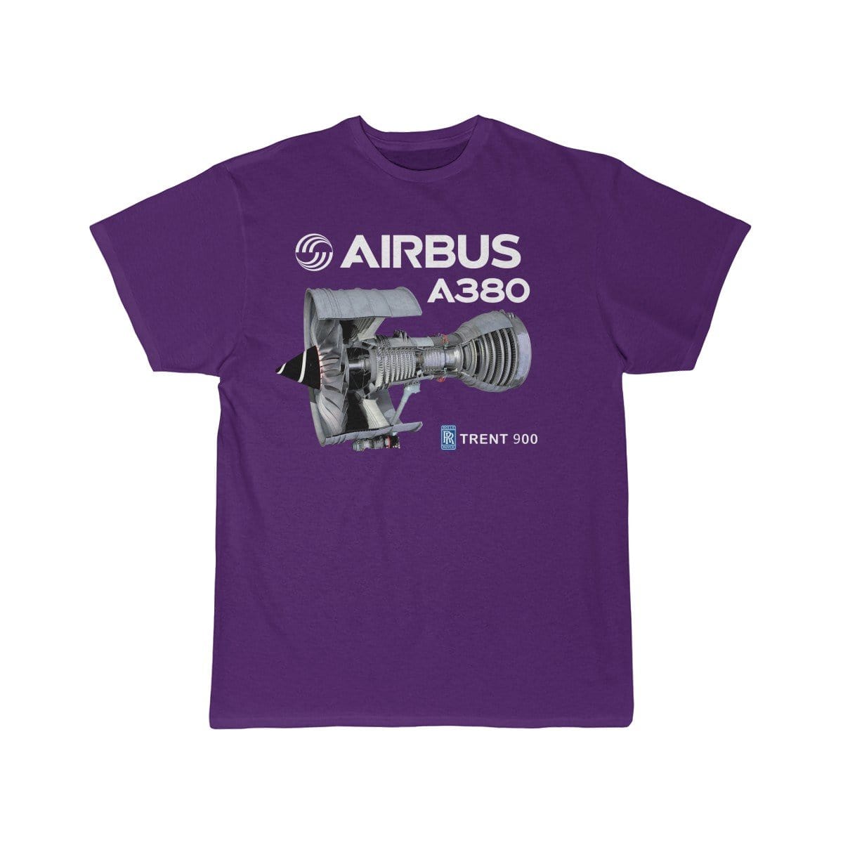 Airplane T-Shirt Purple / S Airbus A 380 T-shirts