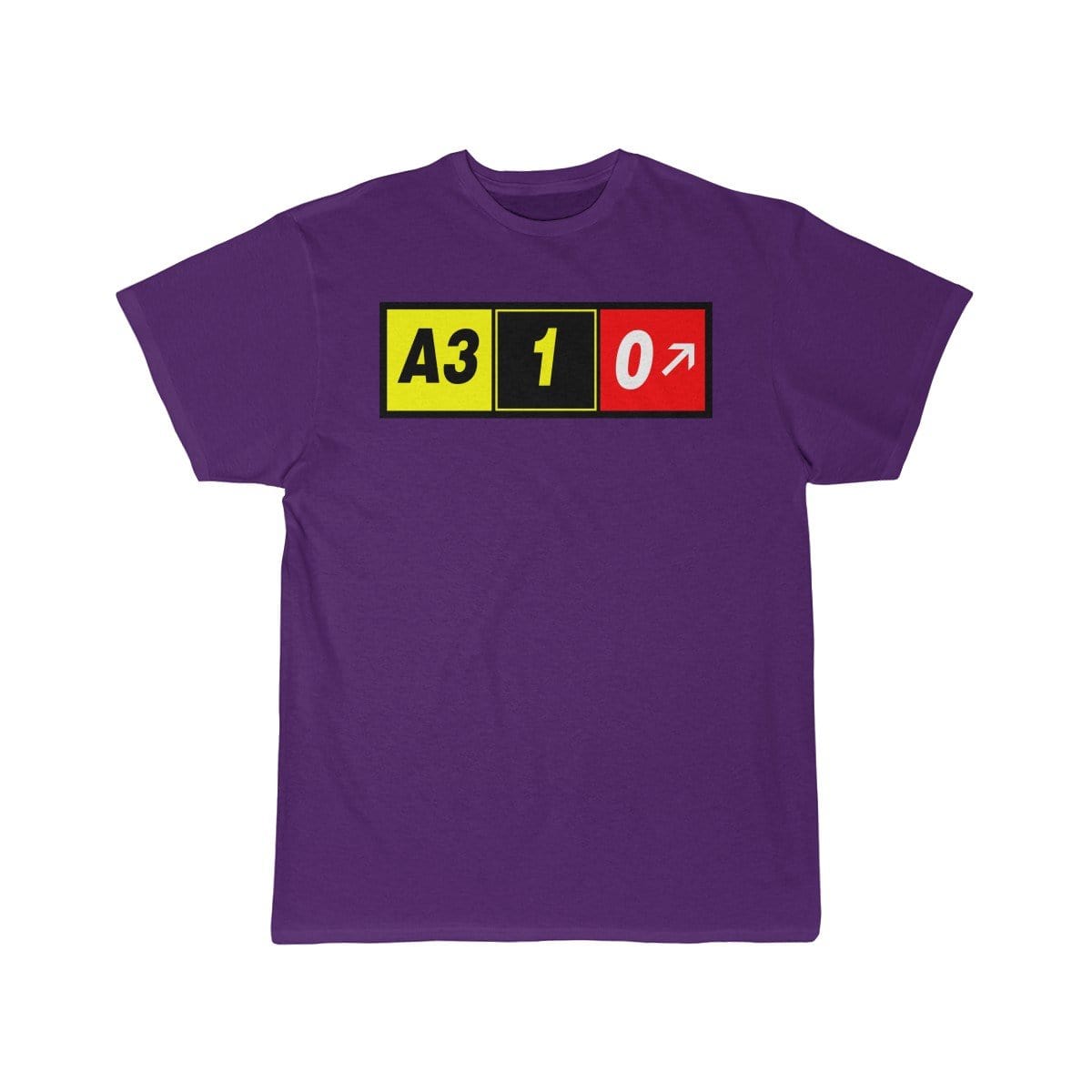 Airplane T-Shirt Purple / S Airbus A310 T-shirts