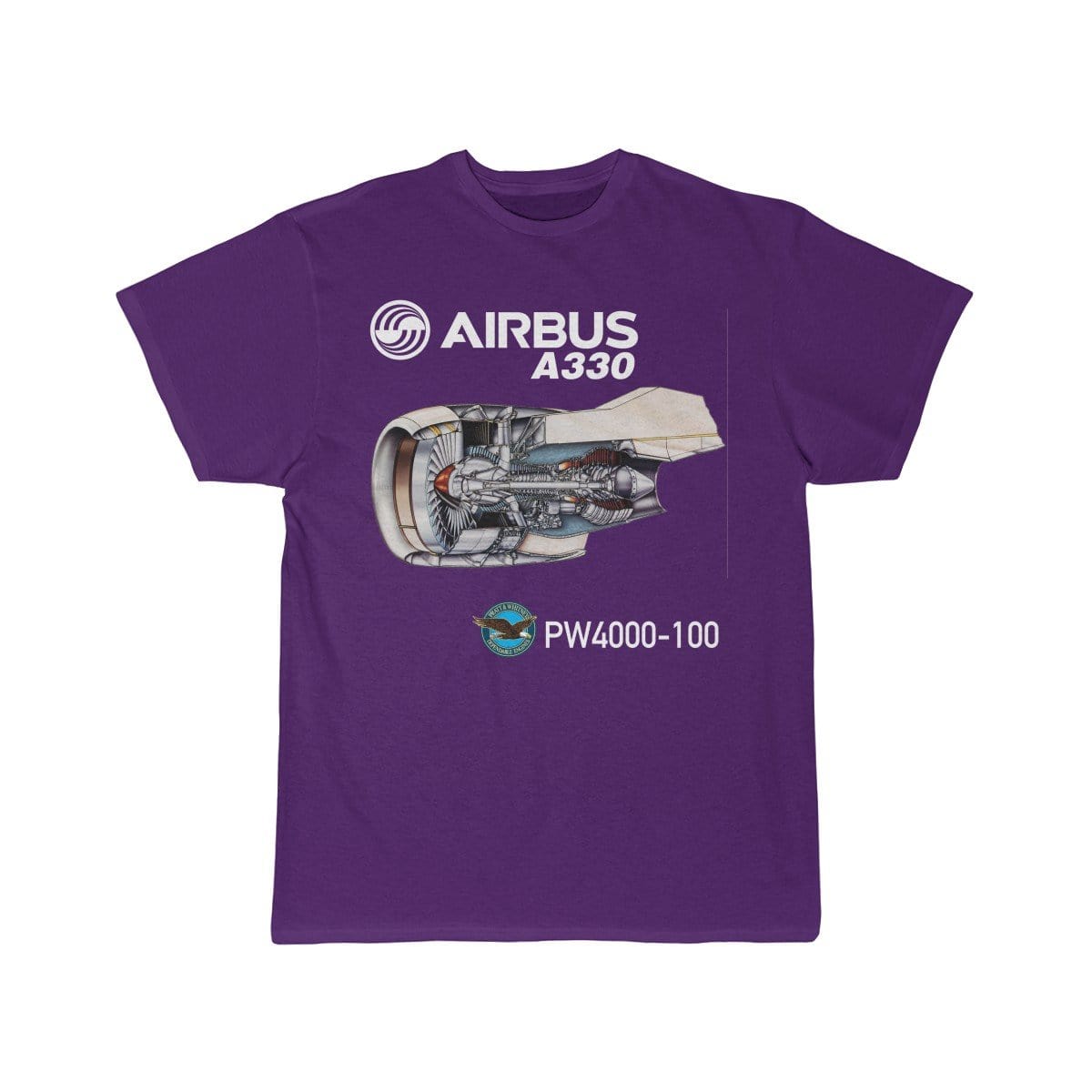 Airplane T-Shirt Purple / S Airbus A330 T-shirts