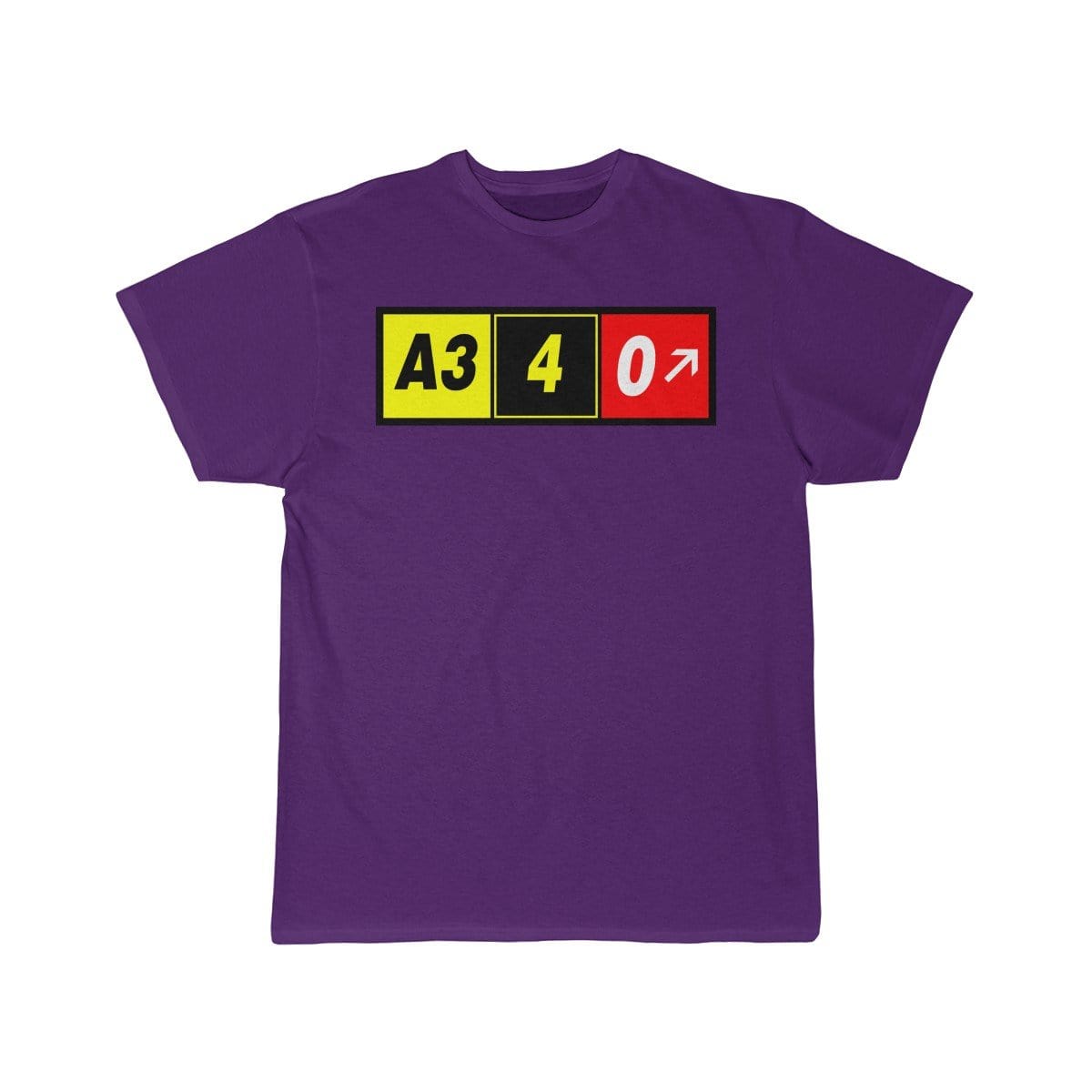 Airplane T-Shirt Purple / S Airbus A340 T-shirts