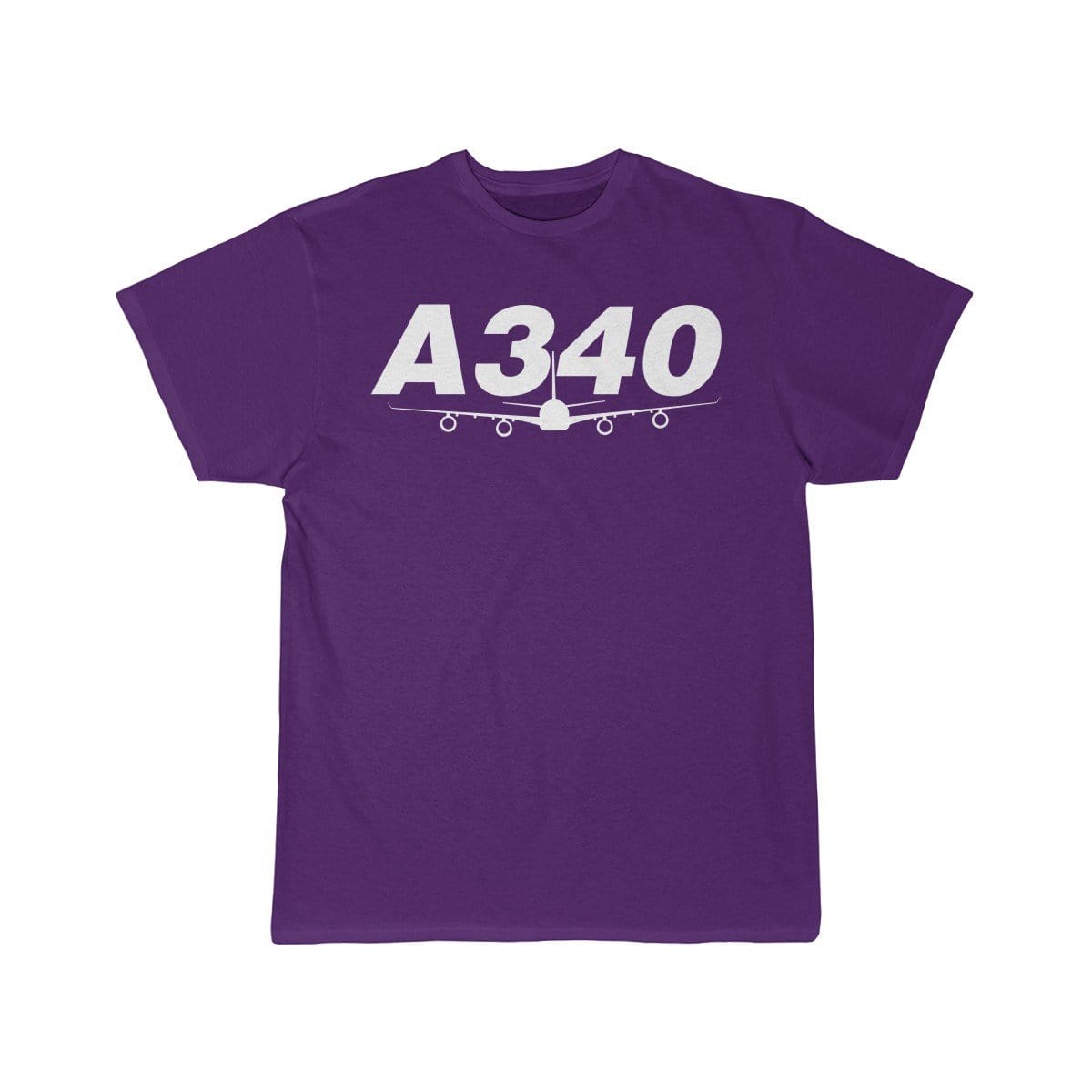 Airplane T-Shirt Purple / S Airbus A340 T-shirts