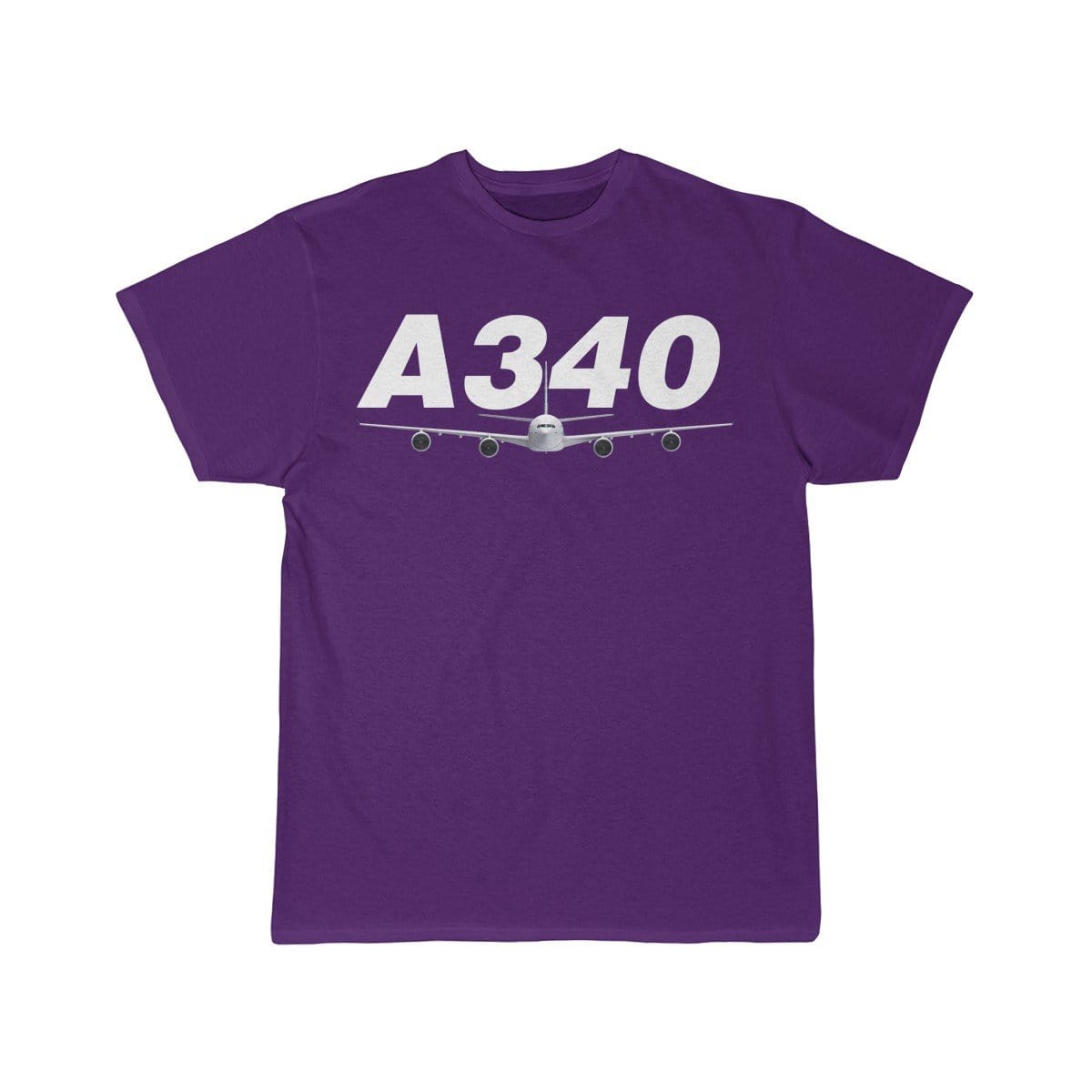 Airplane T-Shirt Purple / S Airbus A340 T-shirts