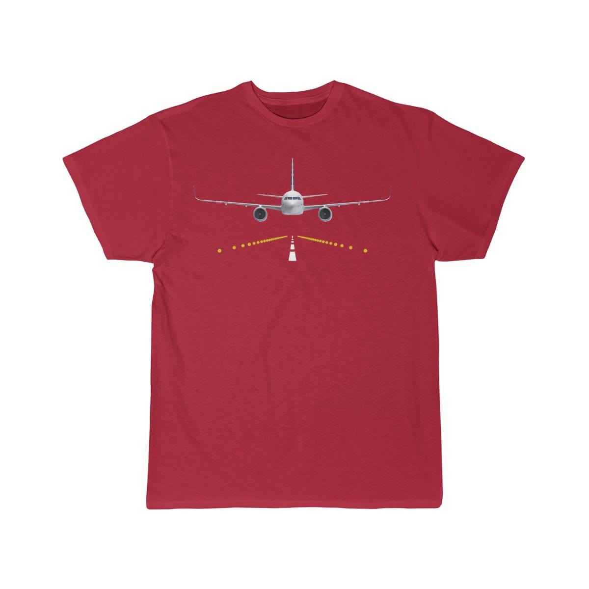 Airplane T-Shirt Red / S A330 runway T-shirts