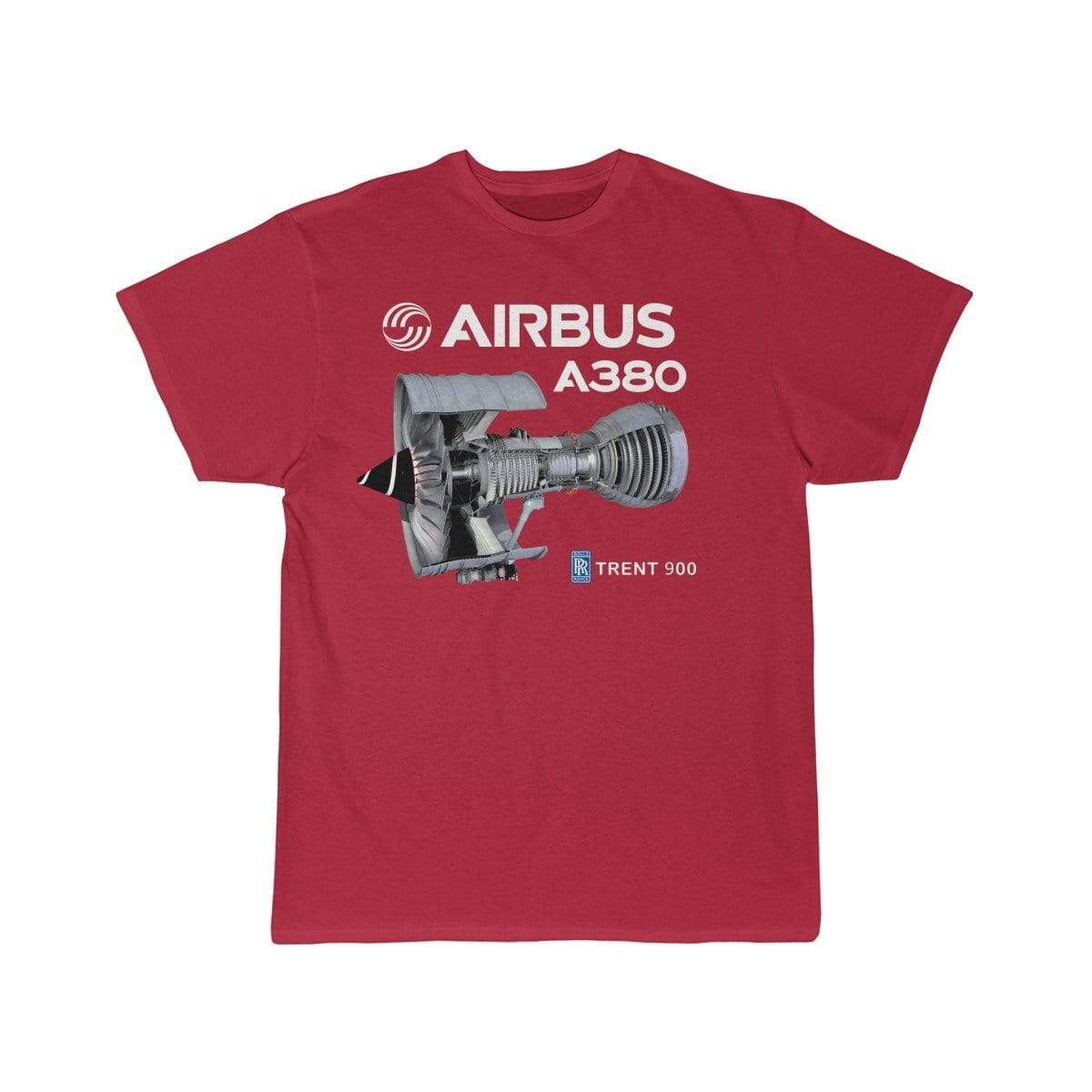 Airplane T-Shirt Red / S Airbus A 380 T-shirts