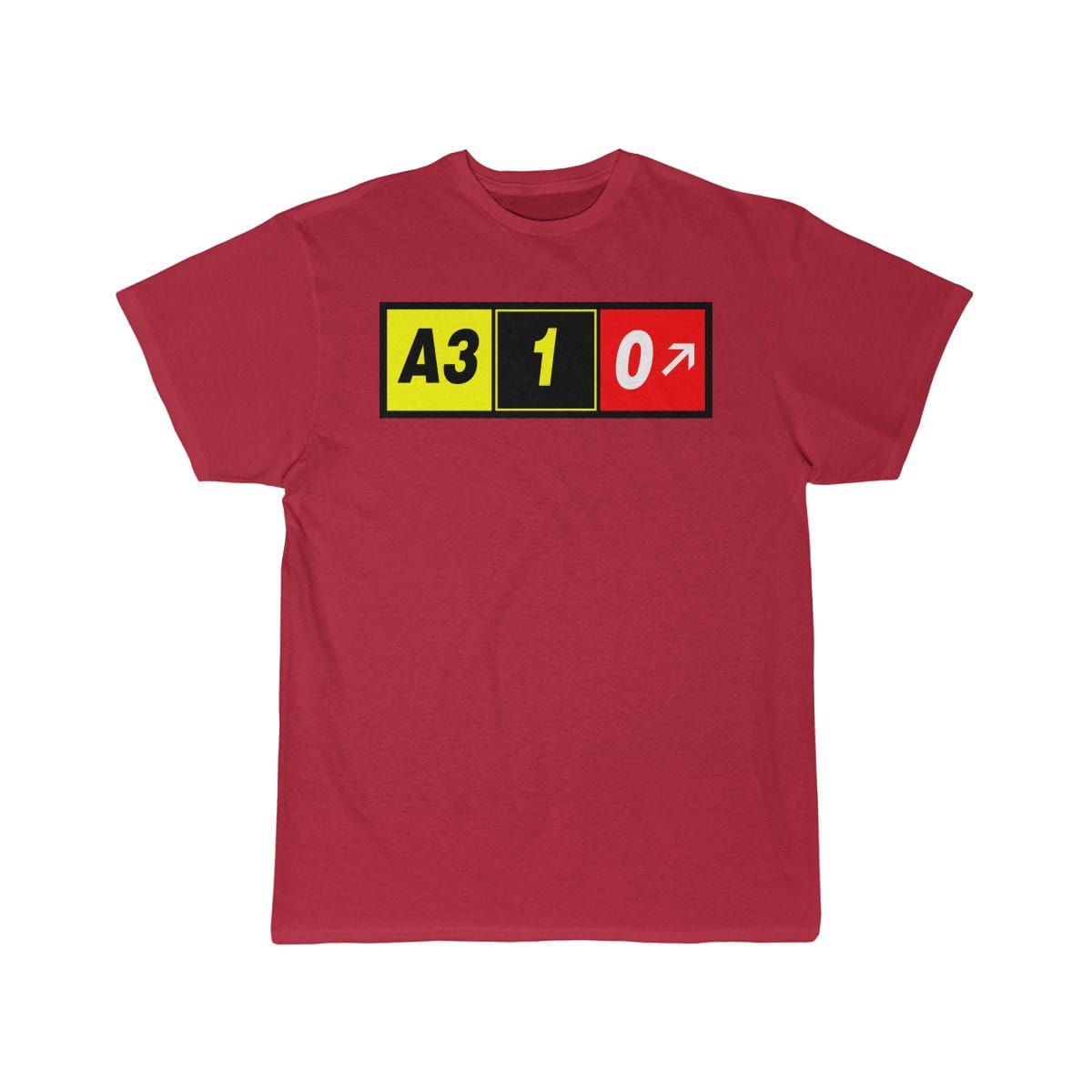 Airplane T-Shirt Red / S Airbus A310 T-shirts