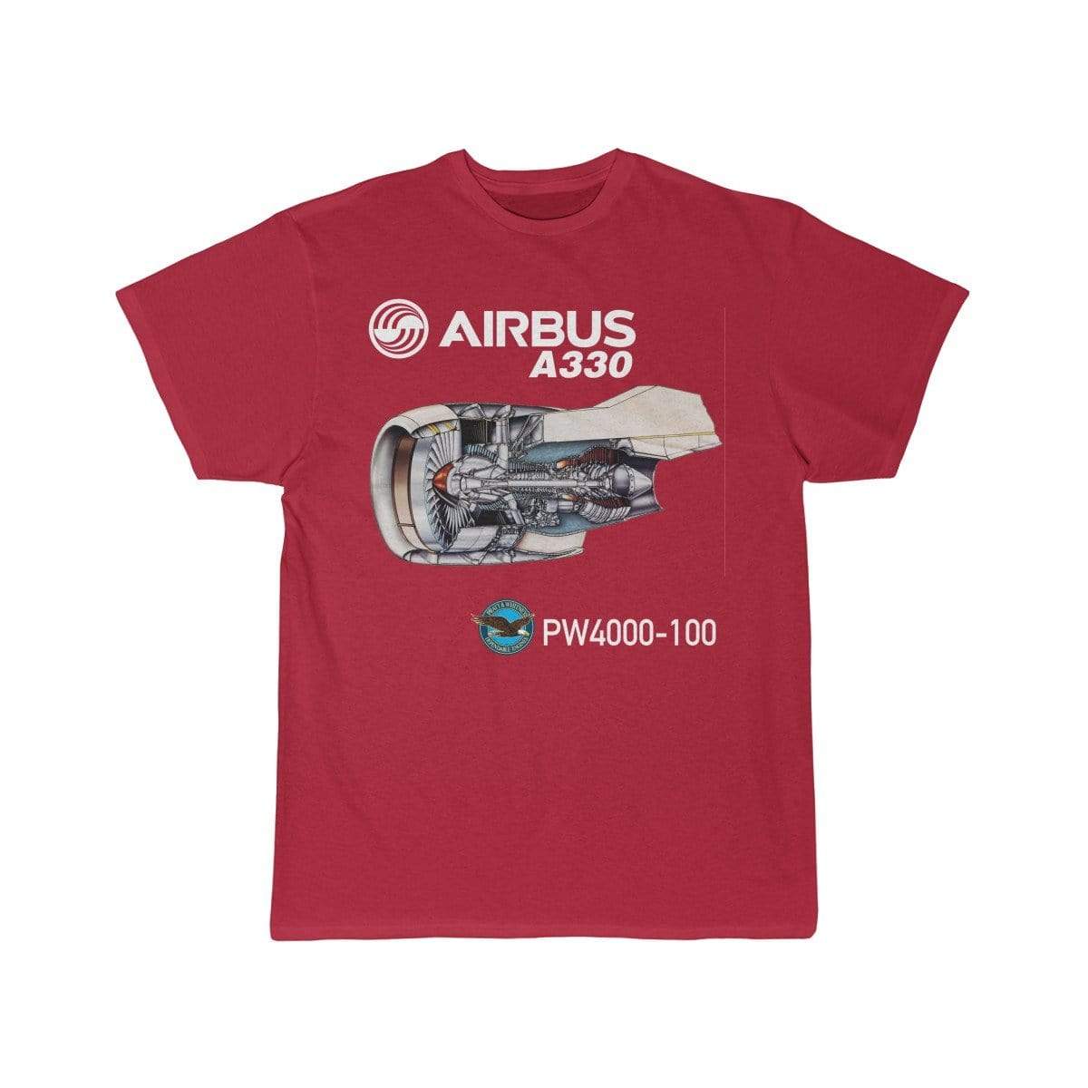 Airplane T-Shirt Red / S Airbus A330 T-shirts