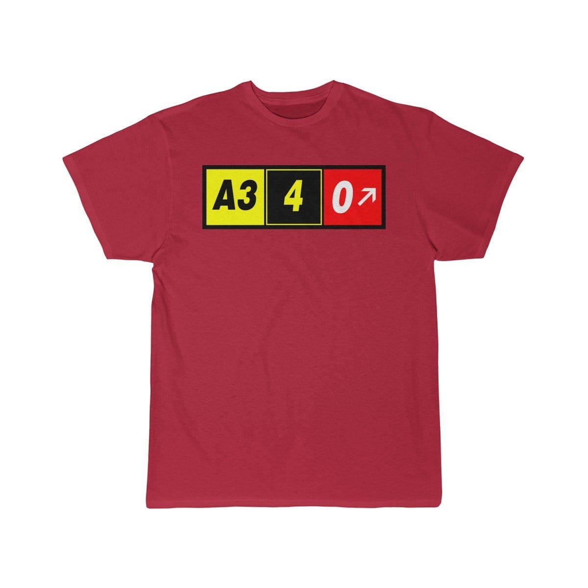 Airplane T-Shirt Red / S Airbus A340 T-shirts