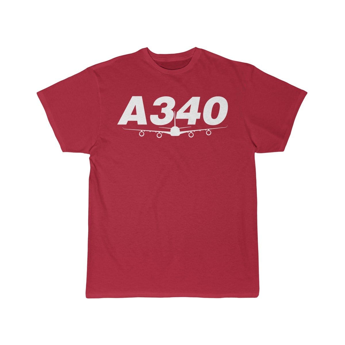 Airplane T-Shirt Red / S Airbus A340 T-shirts