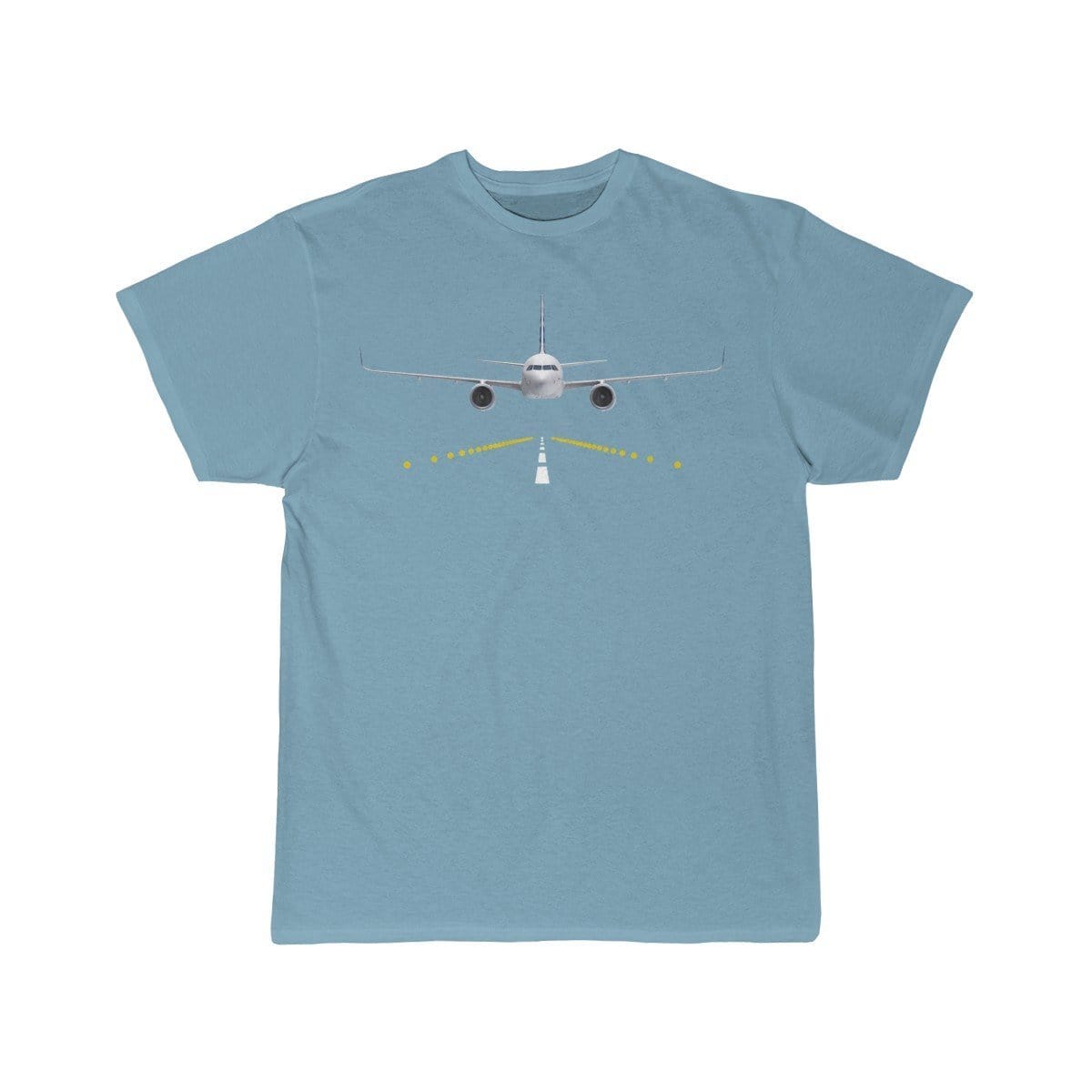 Airplane T-Shirt Sky Blue / S A330 runway T-shirts