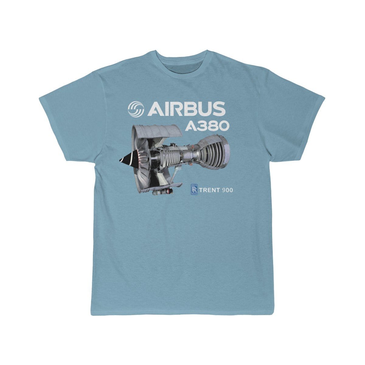 Airplane T-Shirt Sky Blue / S Airbus A 380 T-shirts