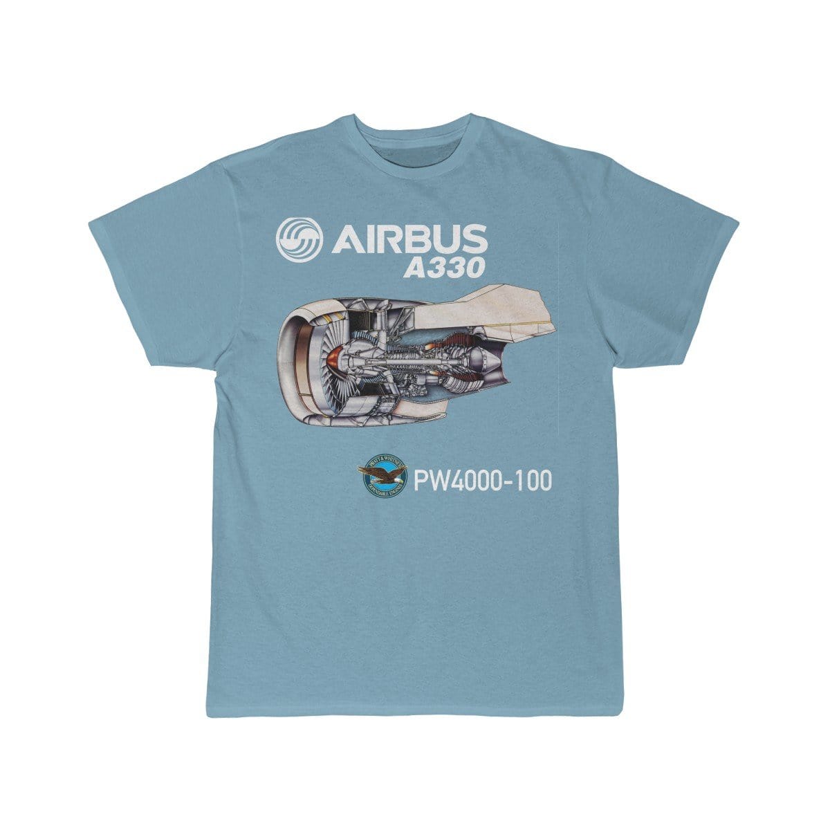 Airplane T-Shirt Sky Blue / S AIRBUS A330 T-shirts