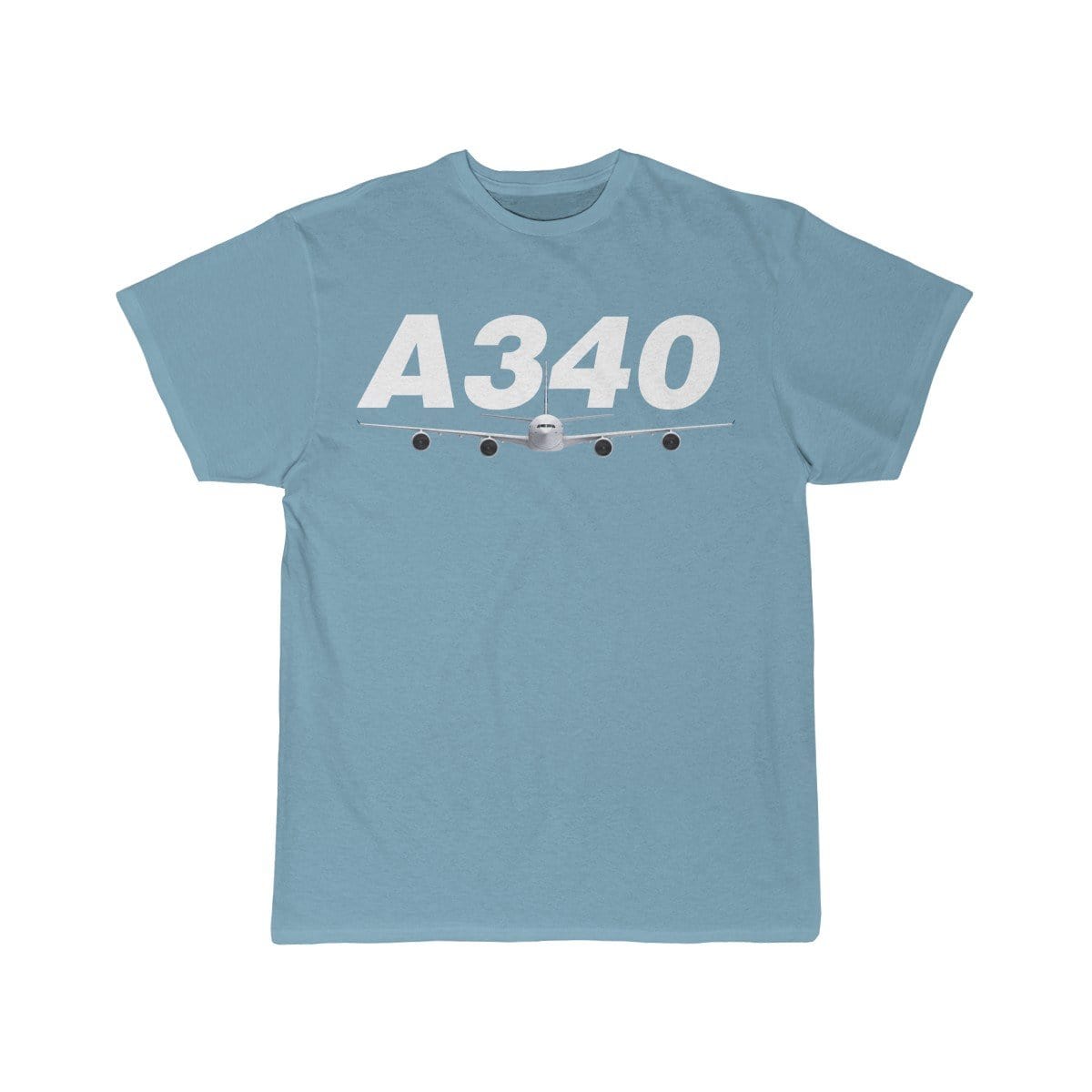 Airplane T-Shirt Sky Blue / S Airbus A340 T-shirts