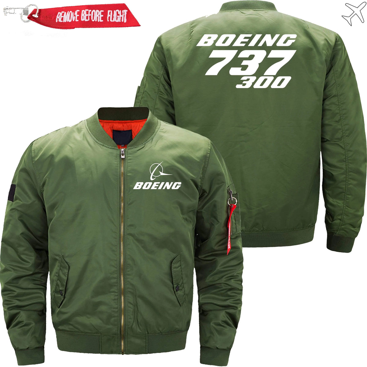 BOEING 737-300 ETET BOMBER JACKET FLIGHT JACKET AVIATOR JACKET