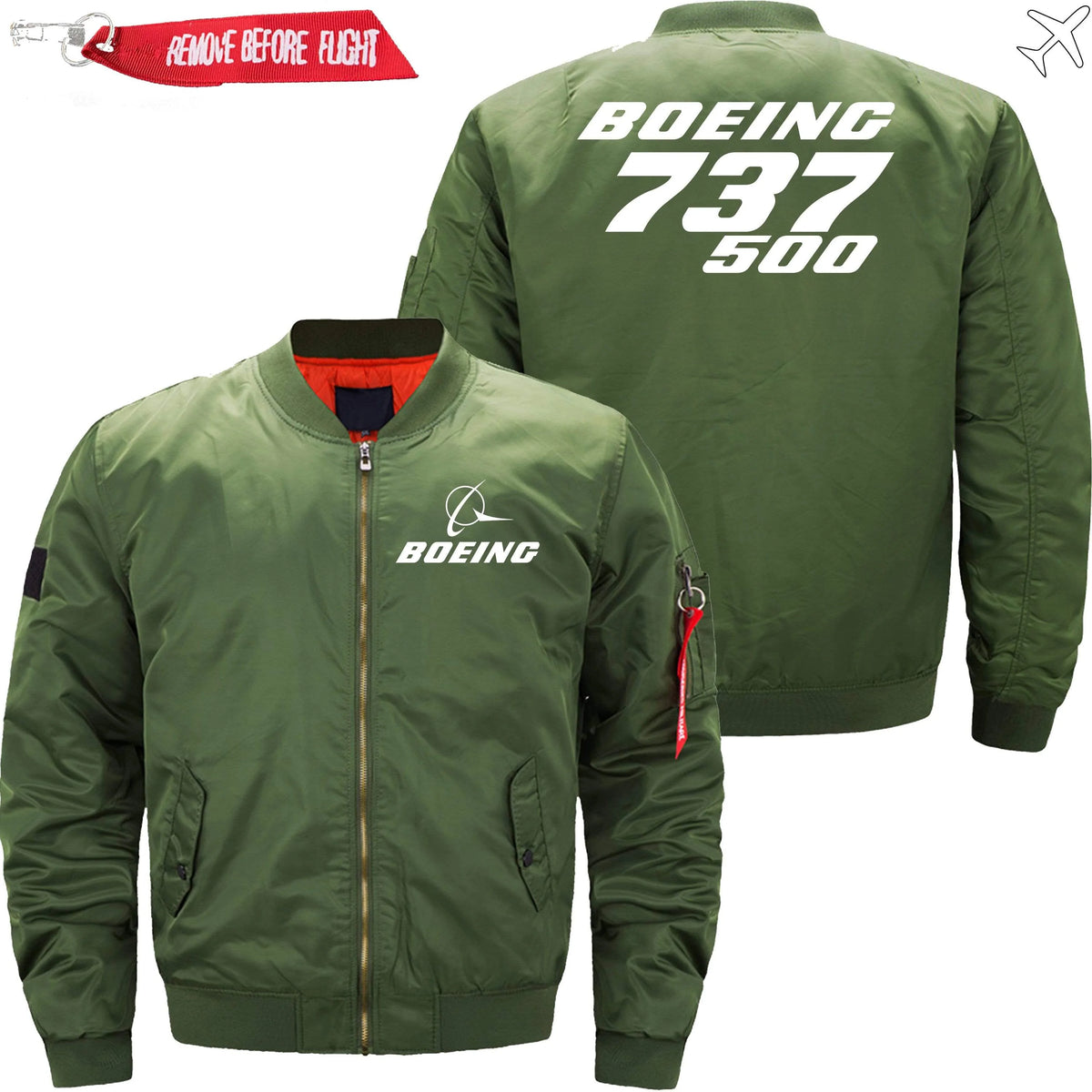 BOEING 737-500 ETET BOMBER JACKET FLIGHT JACKET AVIATOR JACKET