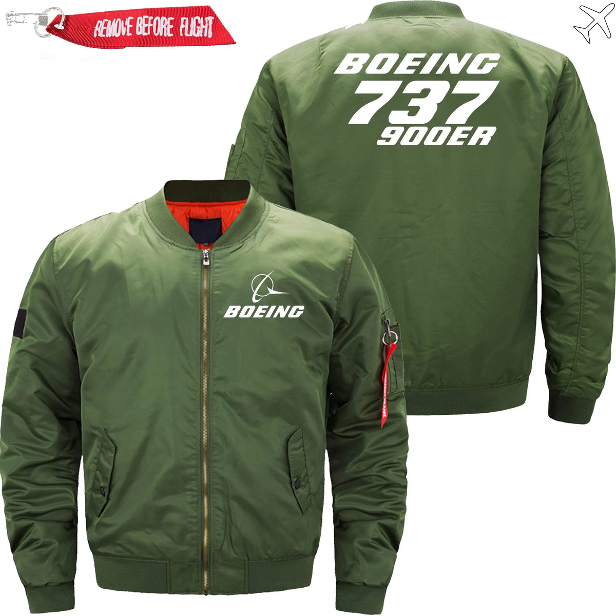 BOEING 737-900ER ETET BOMBER JACKET FLIGHT JACKET AVIATOR JACKET