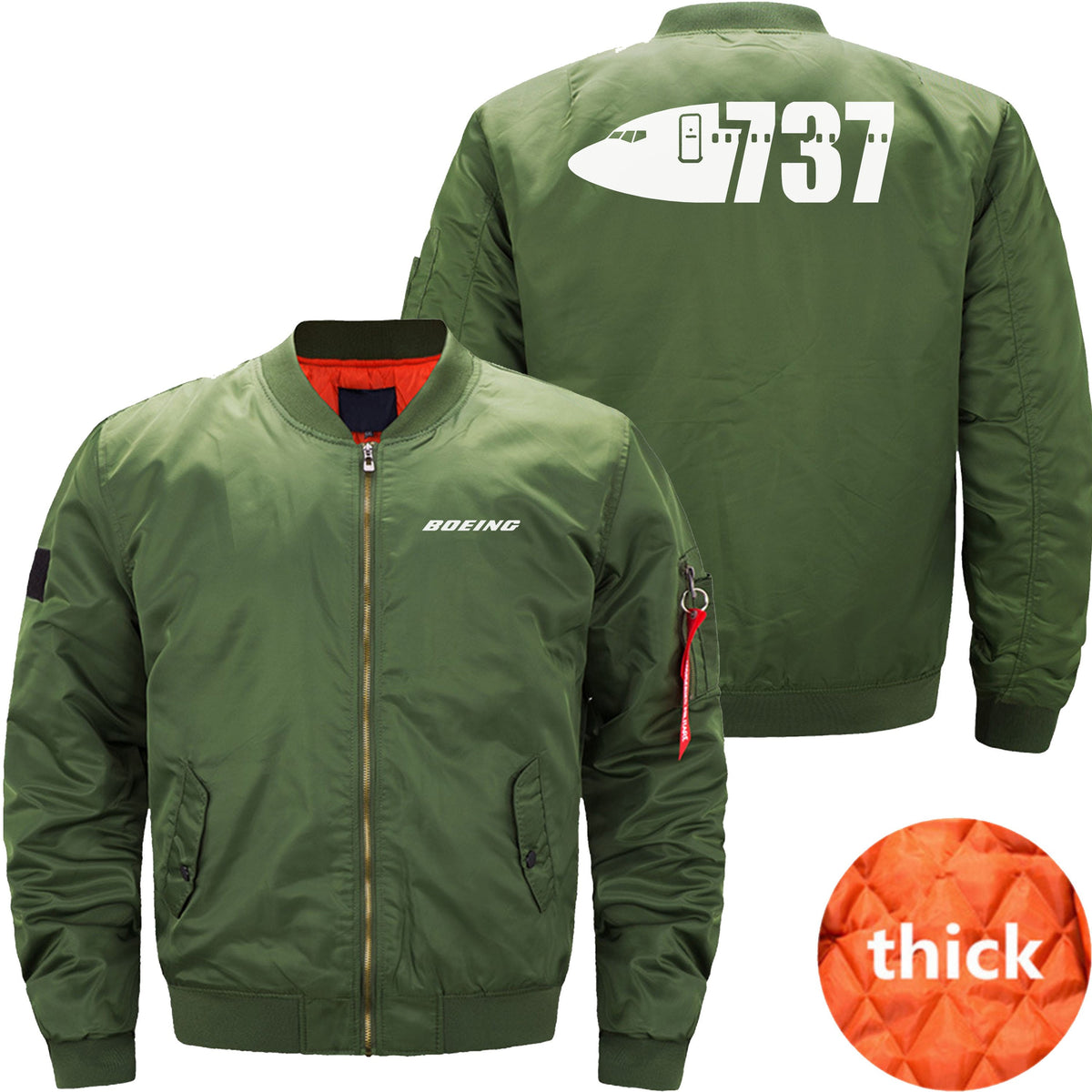 BOEING 737 BOMBER FLIGHT AVIATOR JACKET