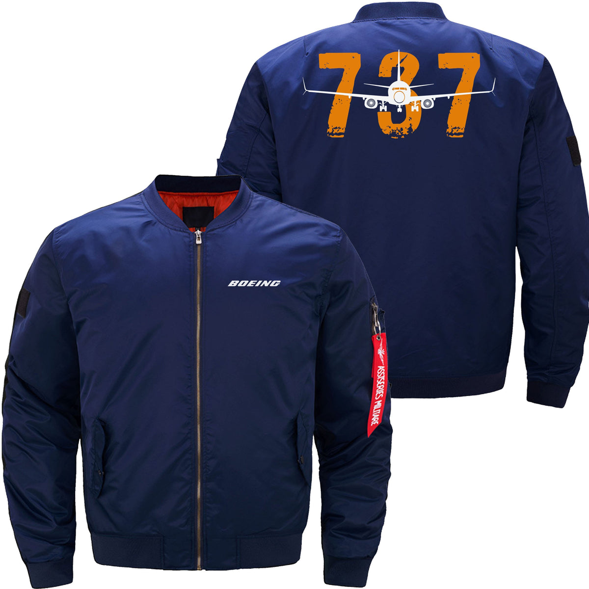 BOEING 737 BOMBER FLIGHT AVIATOR JACKET