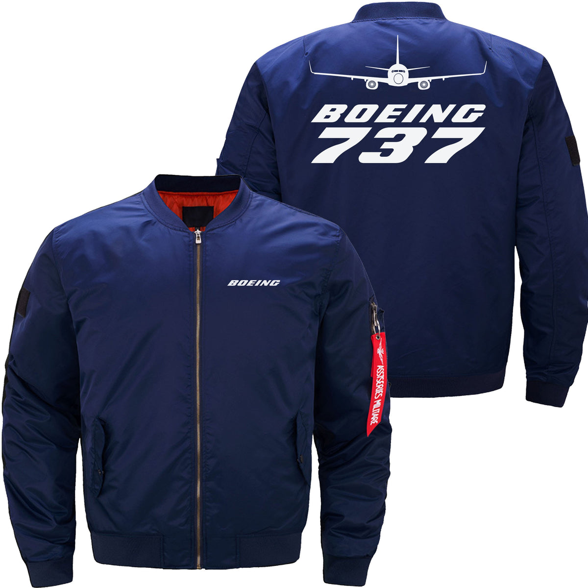 BOEING 737 BOMBER FLIGHT AVIATOR JACKET