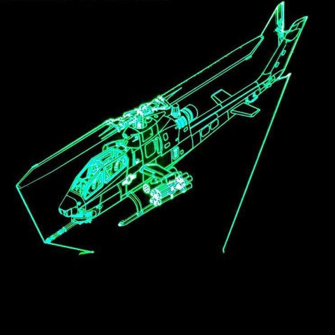 GearNets 3D Helicopter LED Lamp