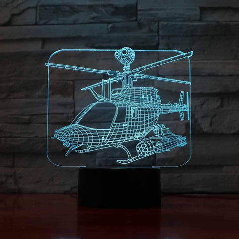 GearNets Helicopter 3D Lamp