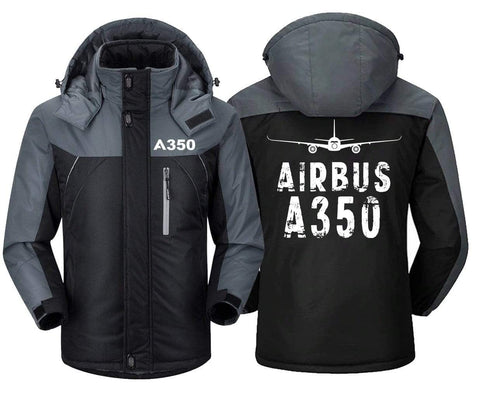 MA1 Windbreaker Jackets Black Gray / XS Airbus A350