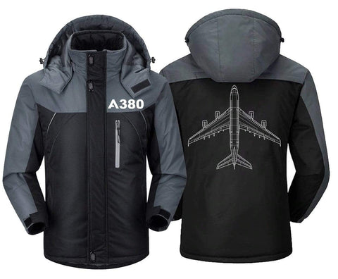 MA1 Windbreaker Jackets Black Gray / XS Airbus A380