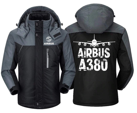 MA1 Windbreaker Jackets Black Gray / XS Airbus A380