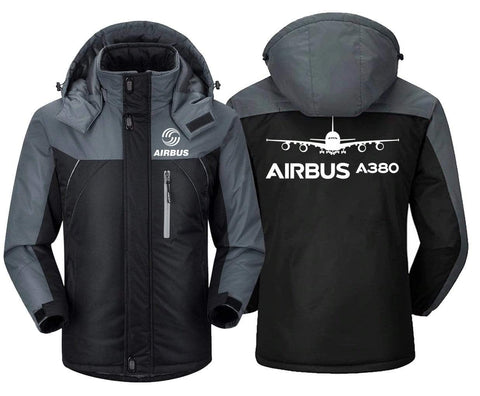 MA1 Windbreaker Jackets Black Gray / XS Airbus A380