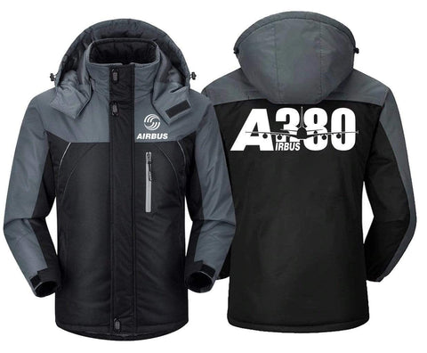 MA1 Windbreaker Jackets Black Gray / XS Airbus A380