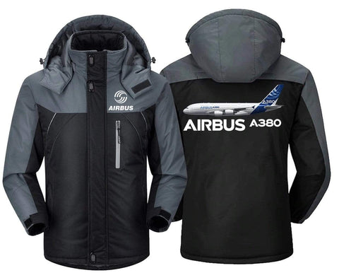 MA1 Windbreaker Jackets Black Gray / XS Airbus A380