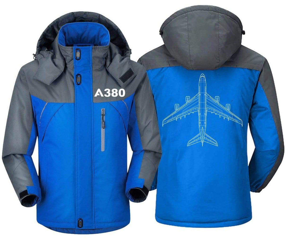 MA1 Windbreaker Jackets Blue Gray / XS Airbus A380