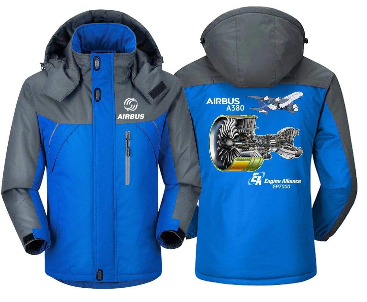 MA1 Windbreaker Jackets Blue Gray / XS Airbus A380