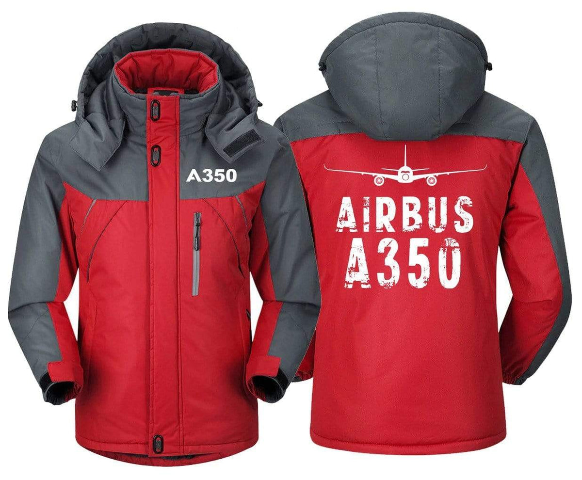 MA1 Windbreaker Jackets Red Gray / XS Airbus A350