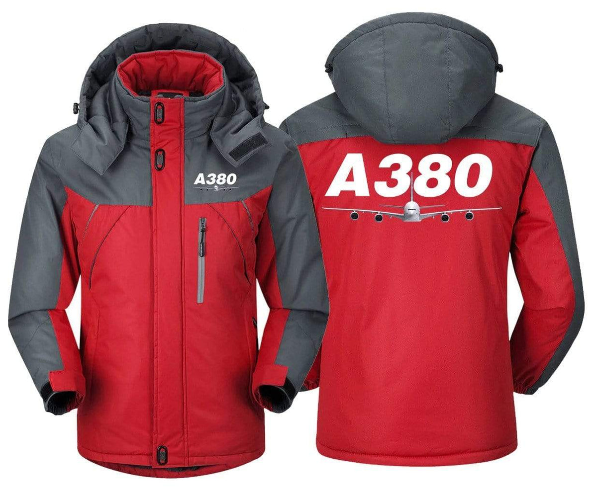 MA1 Windbreaker Jackets Red Gray / XS Airbus A380