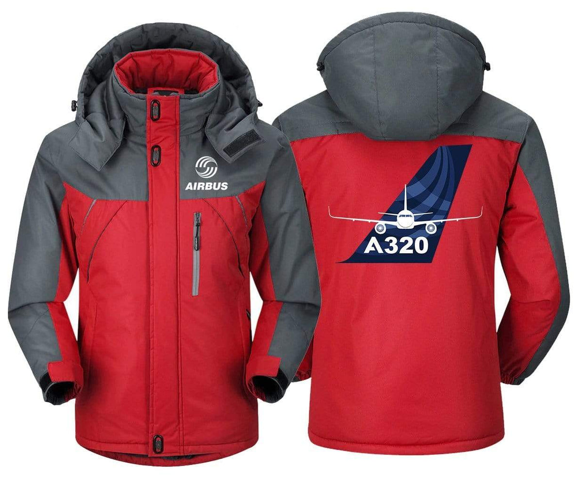 MA1 Windbreaker Jackets Red Gray / XS Airbus A380