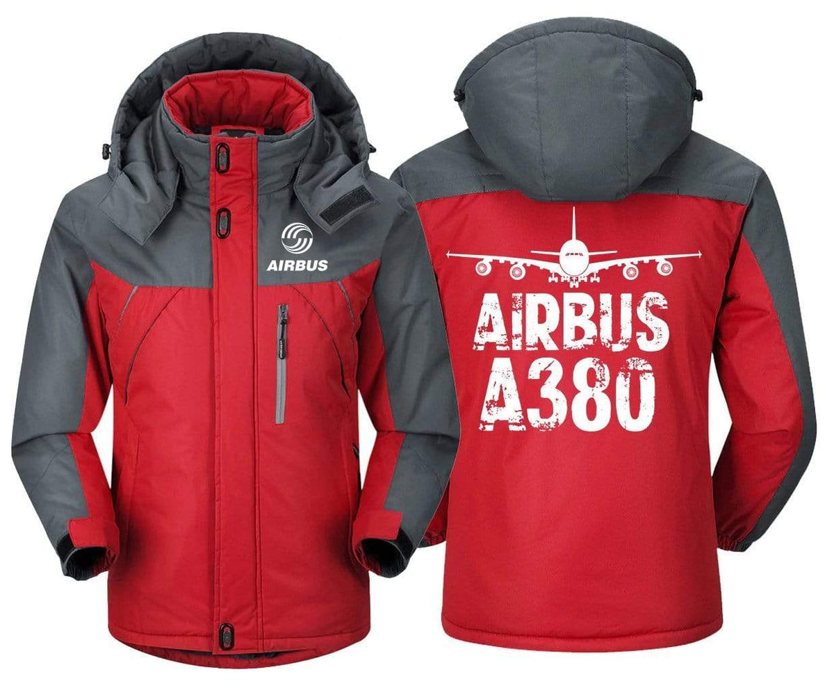 MA1 Windbreaker Jackets Red Gray / XS Airbus A380