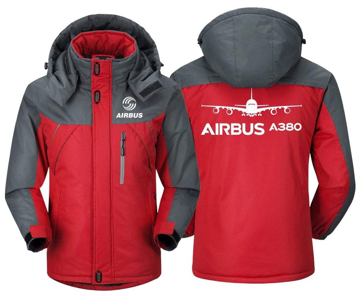 MA1 Windbreaker Jackets Red Gray / XS Airbus A380