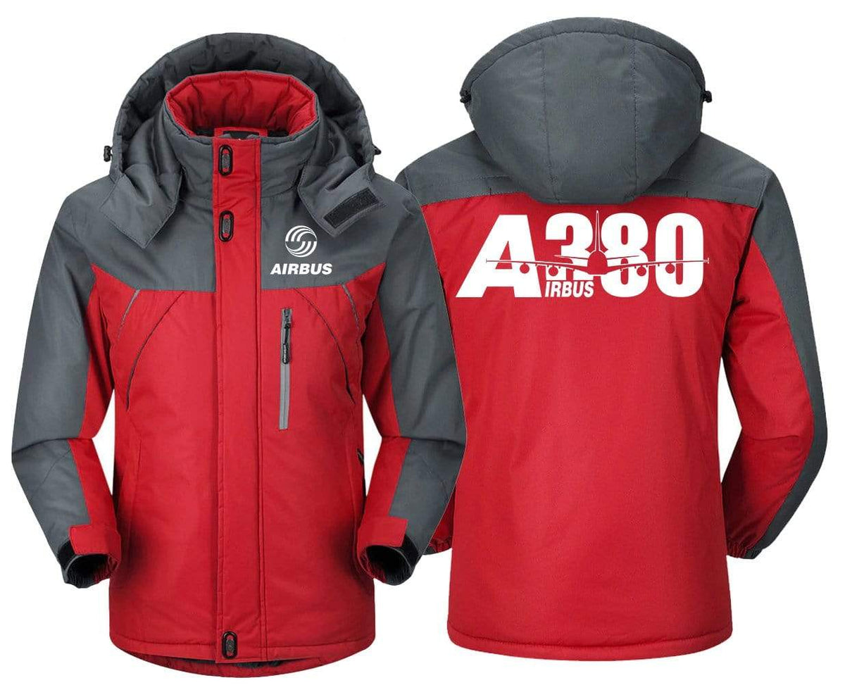 MA1 Windbreaker Jackets Red Gray / XS Airbus A380