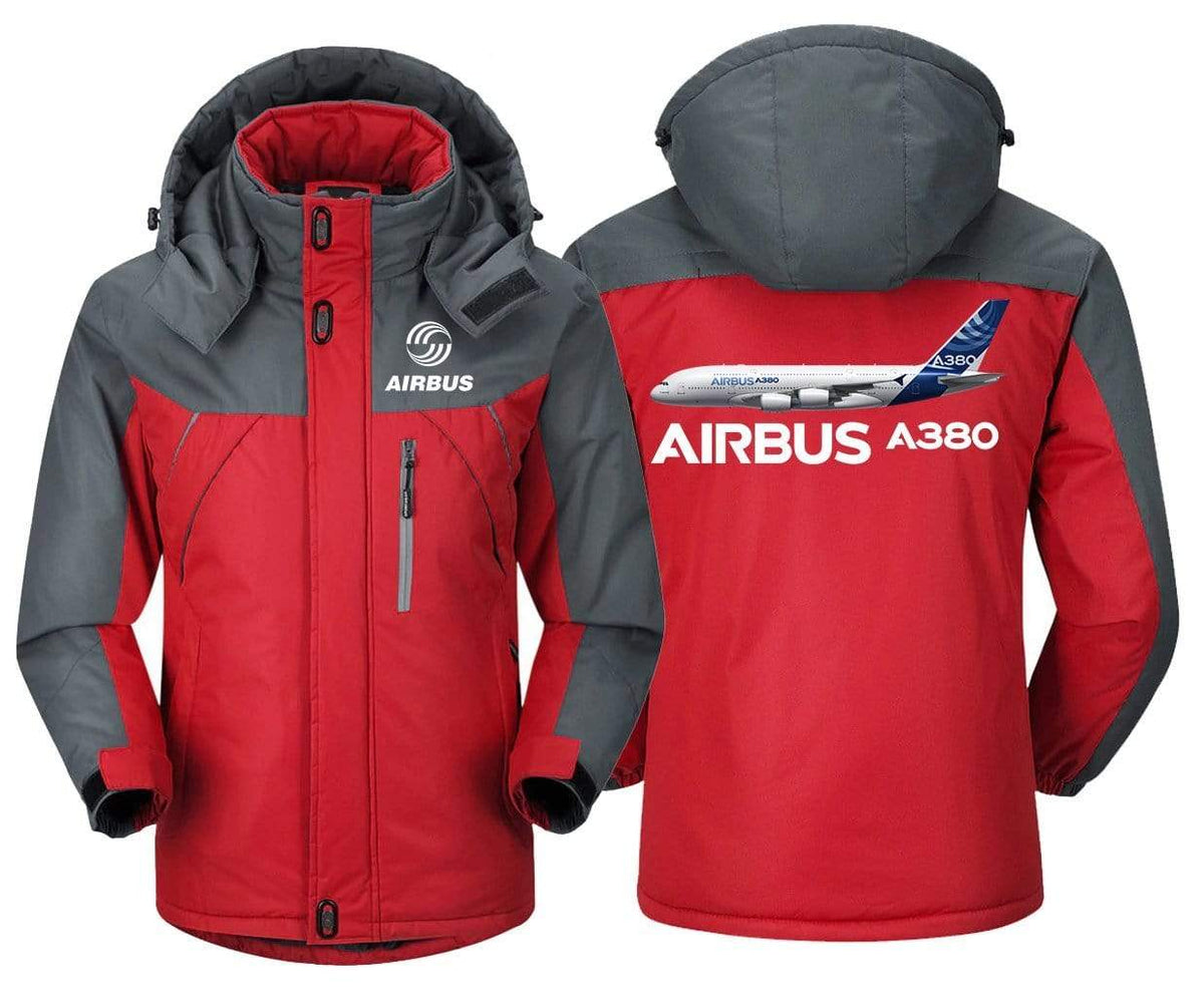 MA1 Windbreaker Jackets Red Gray / XS Airbus A380