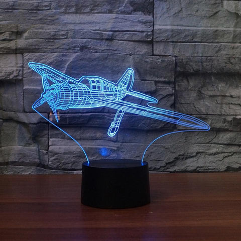 PILOTSX 3D USB Fix-Wing Aircraft Table Lamp